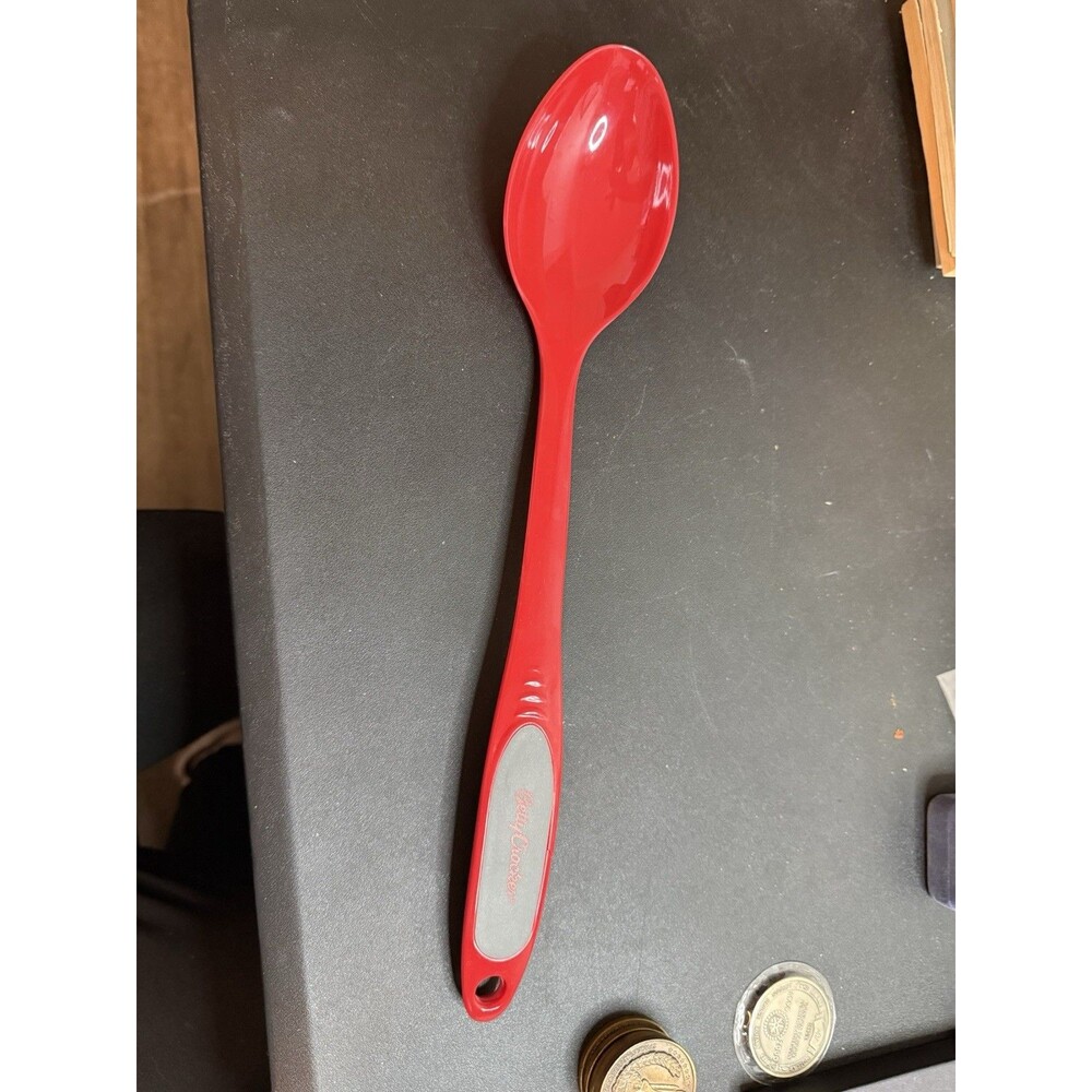 Betty Crocker Red Melamine Serving Spoon 13.75 " Long - Picture 2 of 6